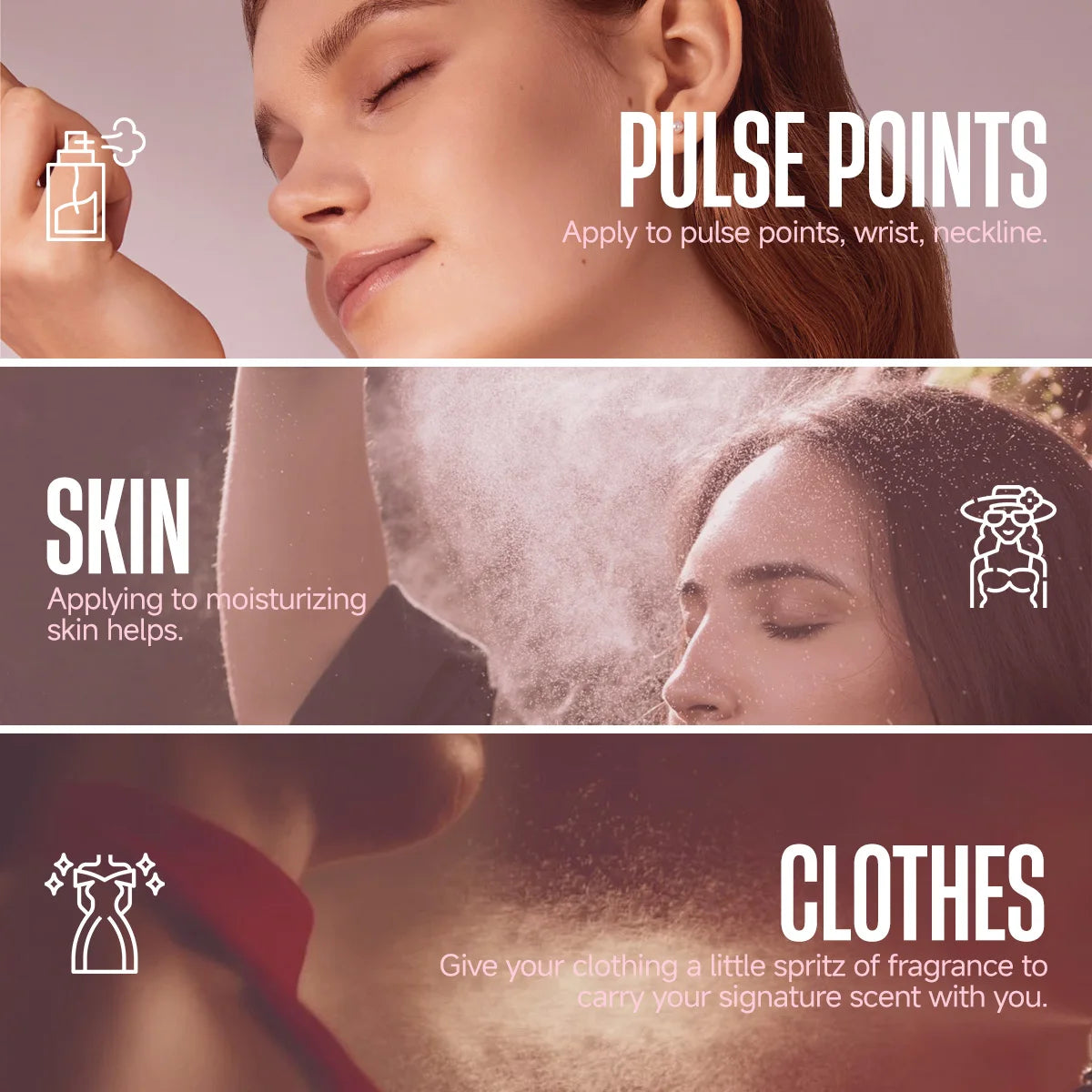 Body fragrance sprays