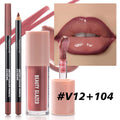 2pcs Set Velvet Texture Lip Makeup