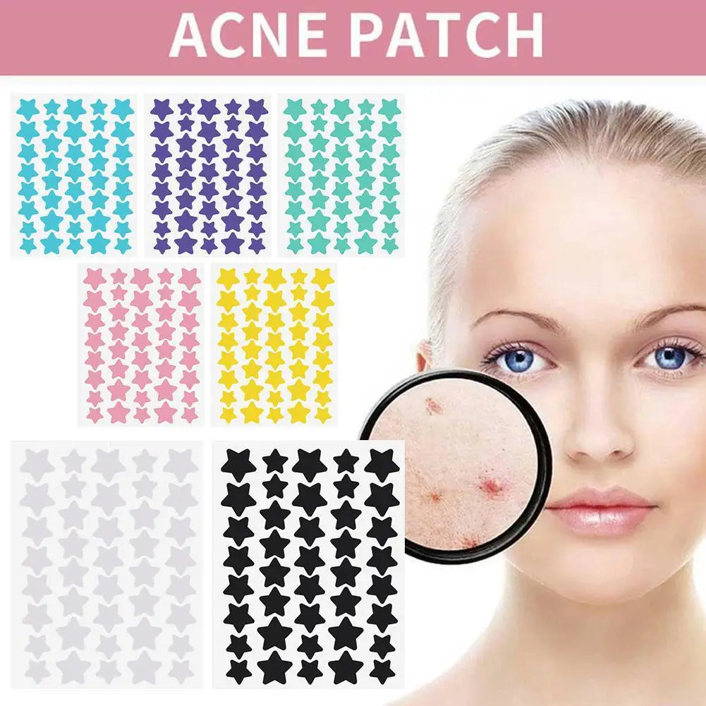 Star Acne/Pimple Patch, Yellow Star Shaped Acne Absorbing Cover Patch, Invisible Hydrocolloid For Face Acne