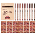12 piece matte lipliner set