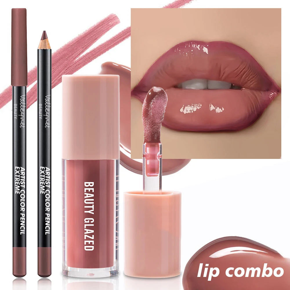 2pcs Set Velvet Texture Lip Makeup