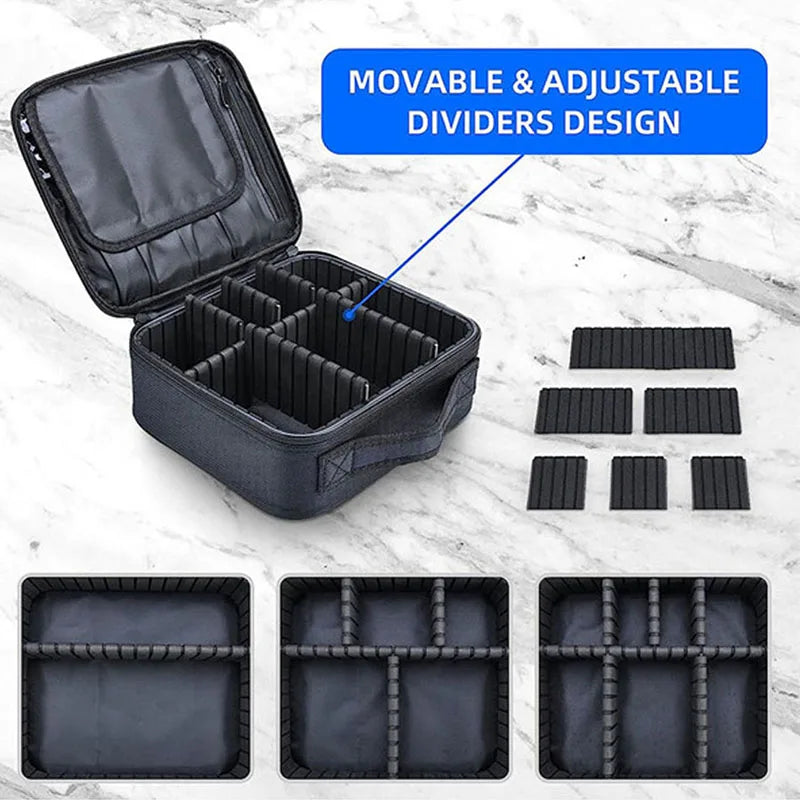 Makeup Bag for Women Travel Waterproof Necessary Beauty Brush Cosmetic Case Professional Makeup Box