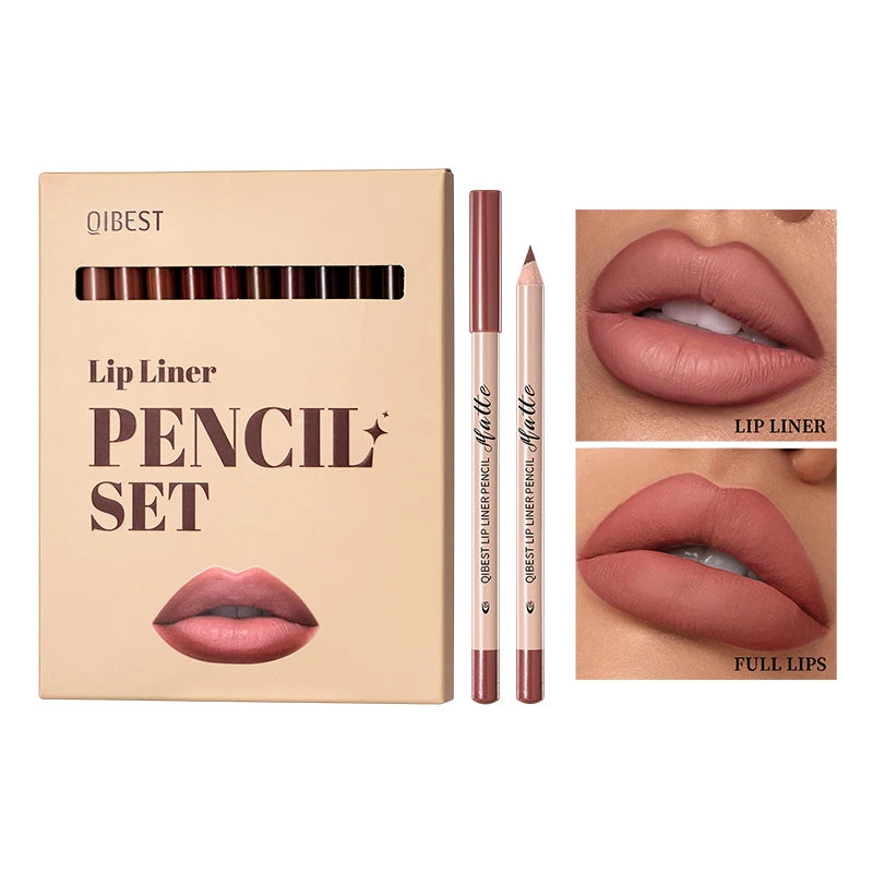12 piece matte lipliner set
